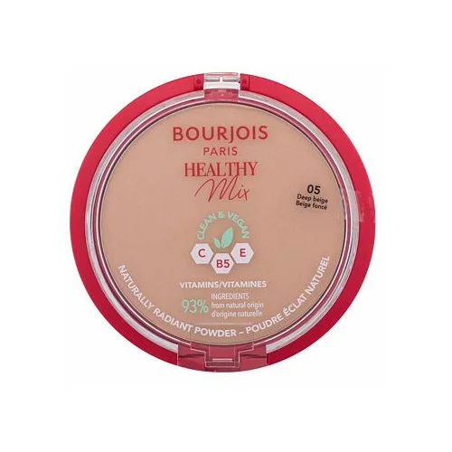 Bourjois Healthy Mix Clean & Vegan Naturally Radiant Powder osvetljevalni puder 10 g odtenek 05 Deep Beige