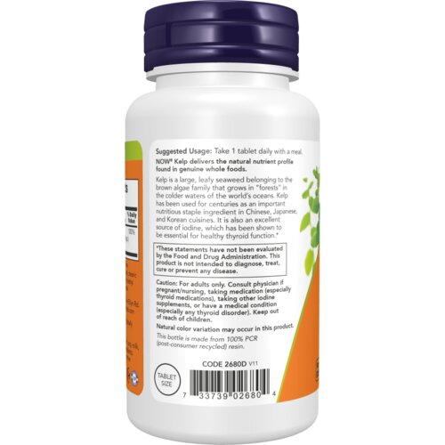 Now Foods Kelp - Jod NOW, 150 &amp;micro;g (200 tableta) Slike
