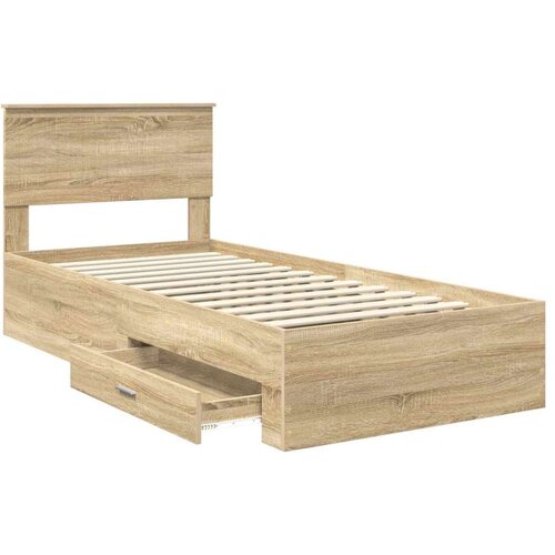  Okvir za krevet s uzglavljem Sonoma hrast 90 x 200 cm Slike