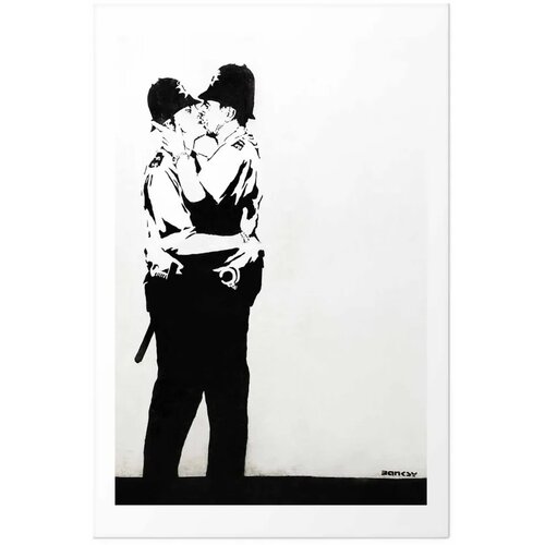  Plakat - The Policemen\&amp;#039;s Kiss 60x90 Bez okvira s margom Slike