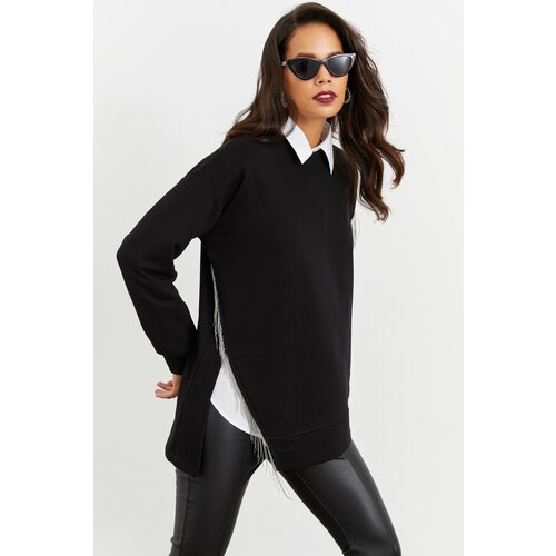 Cool & Sexy Sweatshirt - Black - Relaxed fit Cene