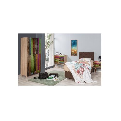 Hanah home Ormar Stil 90x192x52cm Hrast Slike