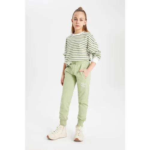 Defacto Girls&#39; Printed Jogger Sweatpants