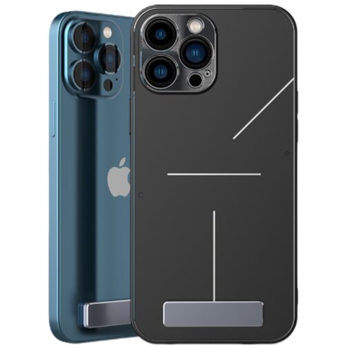 INF Izjemno tanko stojalo za telefon iz aluminijeve zlitine, mini stojalo Black, (21537599) Slike