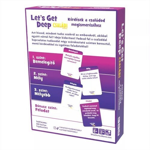  Let's Get Deep - družabna igra v madžarščini - družinska izdaja Cene