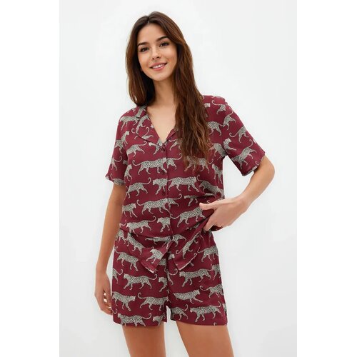 TRENDYOLMILLA Ženski set pidžame Thmss21Pt0473, Bordo Cene