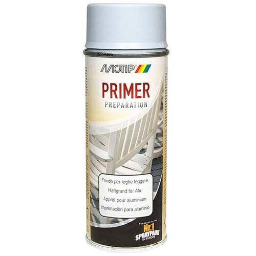 Motip SPREJ Special primer za barvne kovine 400 ml, siv Slike