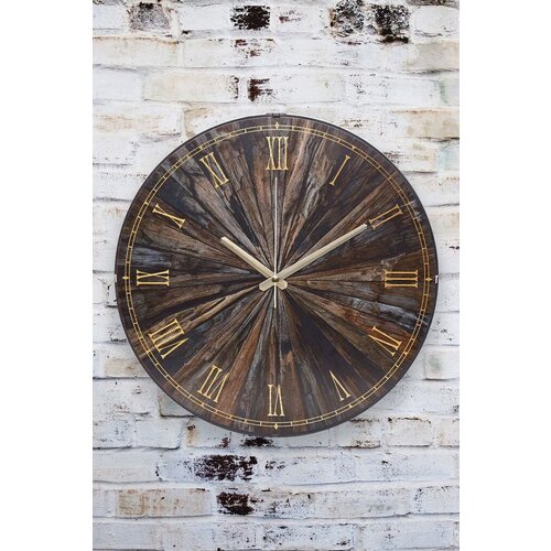 Wallity zidni sat Myk1113, 36x36 cm, Braon Cene