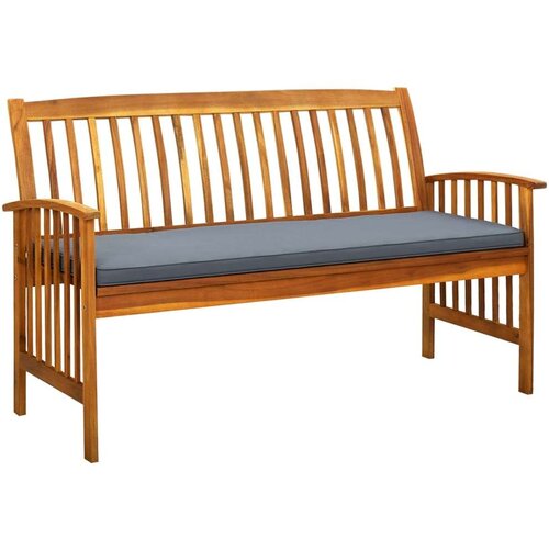  Klop z blazino 147 cm trden akacijev les Slike