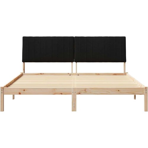  Okvir za krevet s uzglavljem Smeđa 180 x 200 cm tkanina Slike