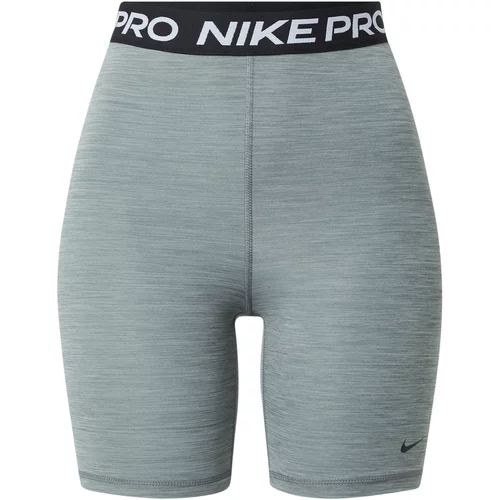 Nike Športne hlače siva / črna / bela