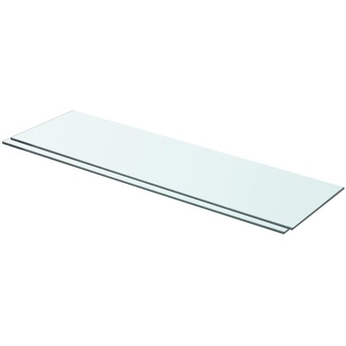 VidaXL Police 2 kosa steklo prosojno 70x20 cm Slike