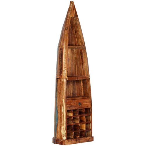  Stalak za vino od masivnog obnovljenog drva 50 x 40 x 180 cm Slike