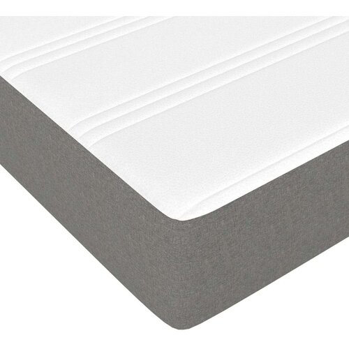 vidaXL Vzmetnica z žepkasto vzmetjo temno siva 120x200x20 cm blago Cene