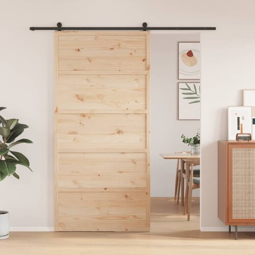 vidaXL Hlevska vrata 100x208 cm trdna borovina Cene