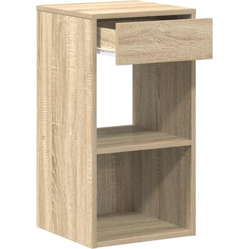  Noćni ormarići s ladicom 2 kom sonoma hrast 35x34x66,5 cm Slike