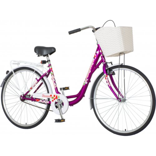 Venssini ženski bicikl DIAM263KK 18 diamante 26.3/8'/17' ljubičasto-belo-crvena Slike