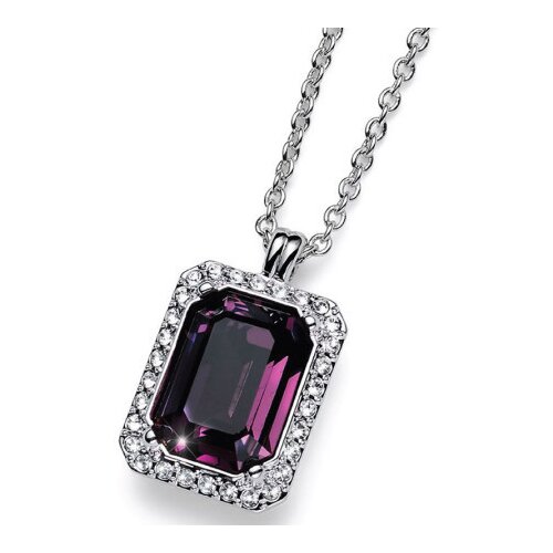  Ženski oliver weber origin amethyst lanČiĆ sa ljubiČastim swarovski kristalom ( 12207.204 ) Slike