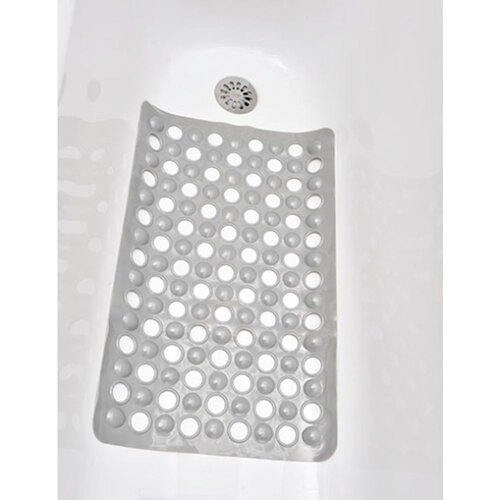 Tendance guma za kadu 60X38Cm sa rupama pvc prozirno siva Cene