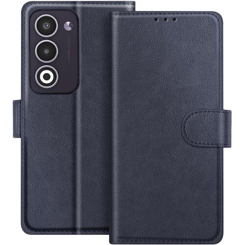 AVIZAR Denarnica za Oppo A5 serije Chesterfield s funkcijo stojala, Modra noč, (5000189981) Cene