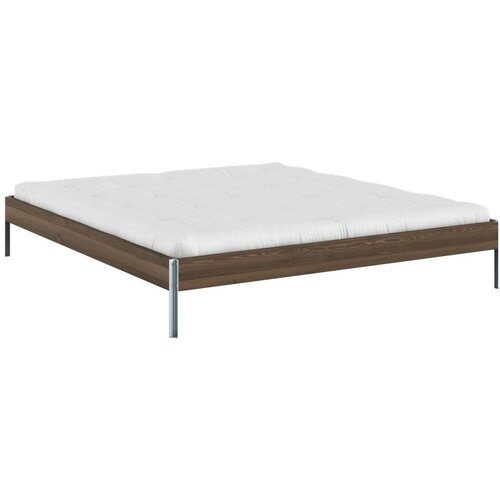 Karup Design Smeđi bračni krevet od masivnog bora s podnicom 180x200 cm Core &amp;ndash; Slike
