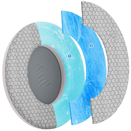 INF Zamenljive ušesne blazinice, združljive s slušalkami BOSE QC45/QC35 (par) Grey, (5000090489) Cene