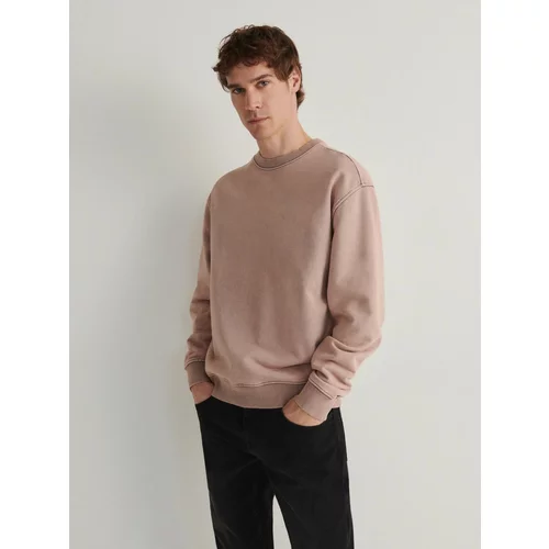 Reserved športni pulover spranega videza - vijolična