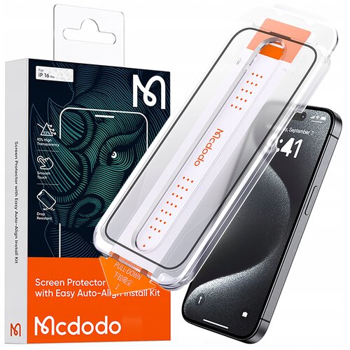 McDodo EZ PASTE KALJENO STEKLO OHIŠJE STEKLO ZA IPHONE 16 PRO MAX, (22004848) Cene
