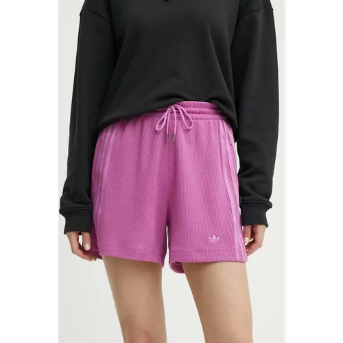 Adidas Kratke hlače ženske, vijolična barva, IT9718