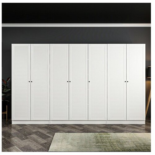 Hanah home Kale Mebran 8425 Ormar, 315x210x52cm, Bijeli Cijene