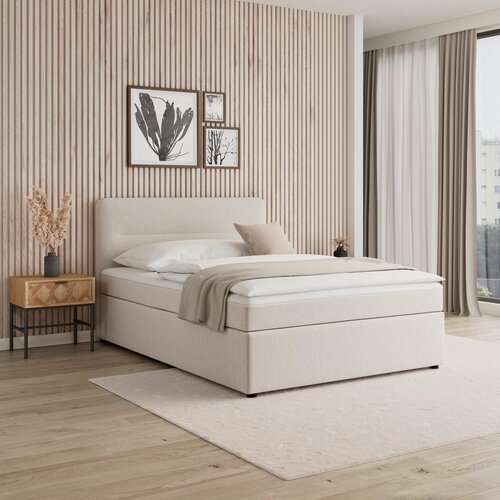 Bessagi Home postelja z vzmetnico marco, 140x200, bež Cene
