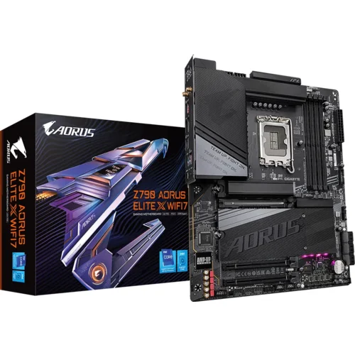 Gigabyte Z790 AORUS ELITE X WIFI7, DDR5, SATA3, USB3.2Gen2x2, DP, 2.5GbE, WIFI 7, LGA1700 ATX