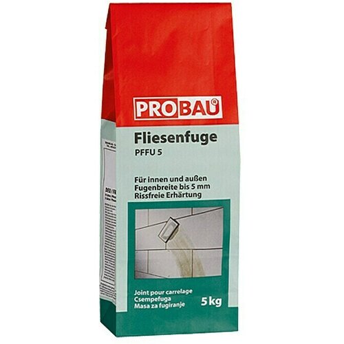 PROBAU Masa za fugiranje za pločice (Srebrnosive boje, 5 kg) Cijene
