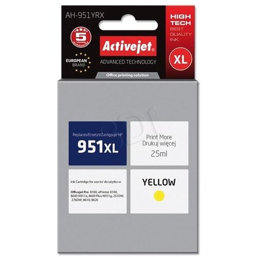 Activejet rumeno črnilo HP CN048AE 951XL AH-951YRX Slike