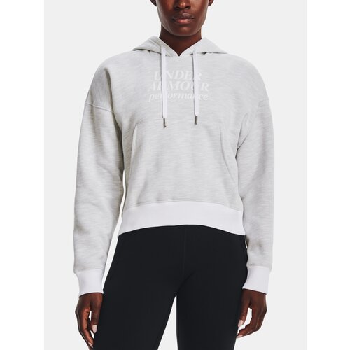 Under Armour Sweatshirt Essential Script Hoodie-WHT - Women Cene