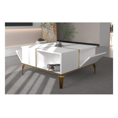 Hanah home sto za dnevnu sobu nirvana white gold Cene