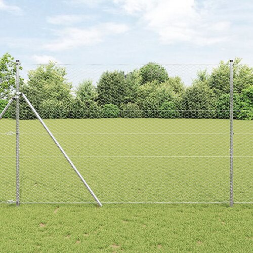 VidaXL Heksagonalna ograda 1.6x10 m Pocinčani čelik Slike