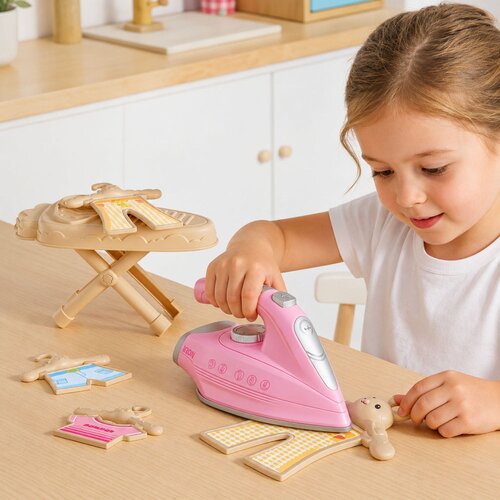  Ironing Set Iron with Vibration Light Sounds Accessories Slike