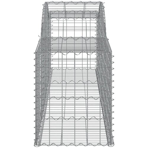  Gabionska ko&amp;scaron;ara s lukom 300 x 50 x 60/80 cm pocinčano željezo Slike