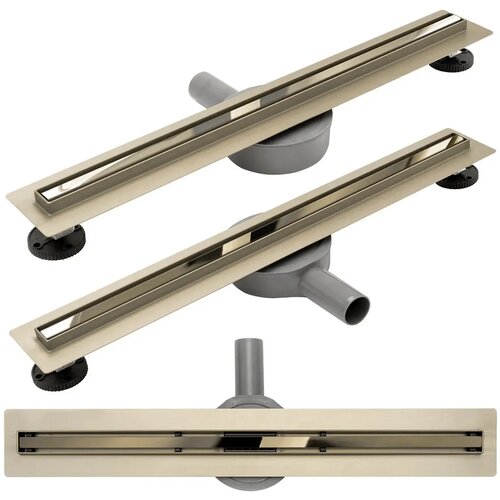 REA Bath REA LINEARNI ODVOD NEO SLIM MIRROR GOLD PRO 70 Slike
