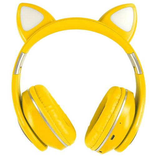 OXE Bluetooth brezžične otro&amp;scaron;ke slu&amp;scaron;alke z nau&amp;scaron;niki, rumena, (20539802) Slike