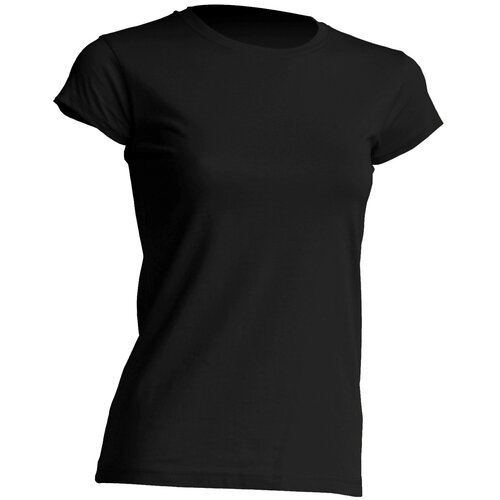  Ženska T-shirt majica kratki rukav crna, 150gr Slike