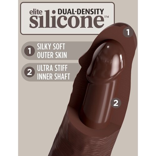 King Cock Elite dildo dual density 11 brown Slike