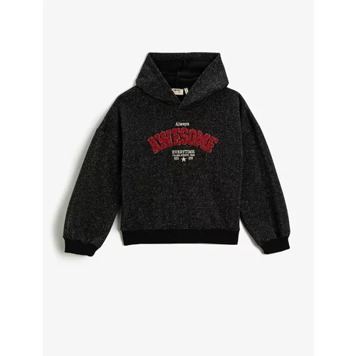 Koton Sweatshirt - Black - Oversize