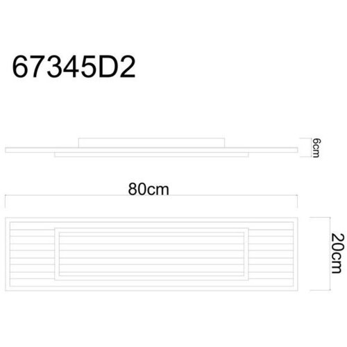 Globo STROPNA LED-SVETILKA WOODY /1750 lm/3000 K/230 V/ Slike