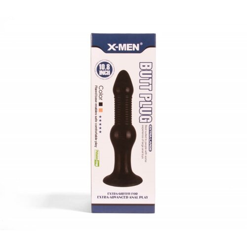 X-Men 10.8 inch Butt Plug Black XMEN1206 Slike
