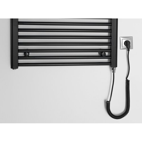 Aqualine kupatilski električni radijator direct-e 400W 96x60 cm mat crne boje Slike