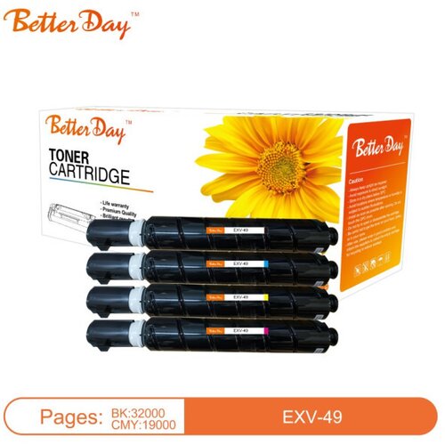 BetterDay toner C-EXV-49 y mps (low temperature toner) zam. kaseta za canon yellow 19k Cene