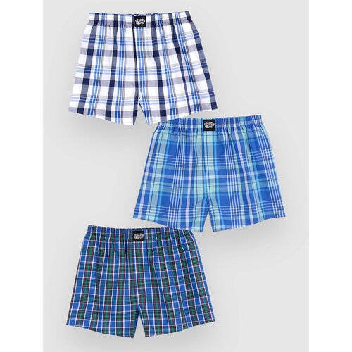Lousy Livin Checkered 3Pack Boksarice port blue Cene