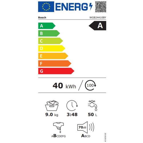 Bosch ve&amp;scaron; ma&amp;scaron;ina WGB24410BY 9kg1400 obr.A84,5x59,8x59cm bela Slike